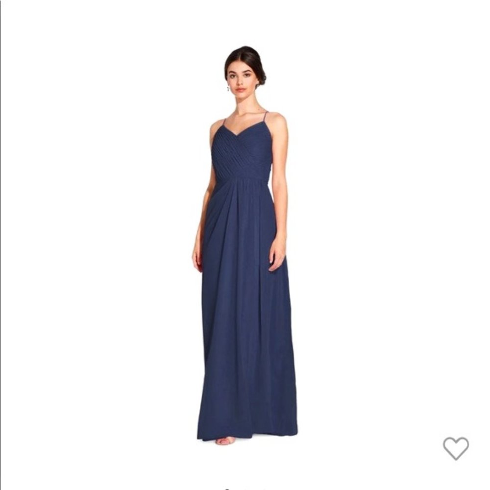 Weddington Way - Camille Navy Chiffon Dress (LIKE NEW)